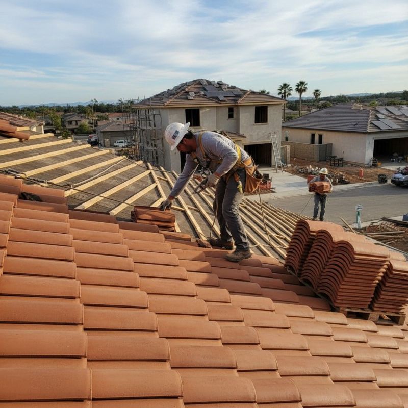 Clay Tile Roof Installation